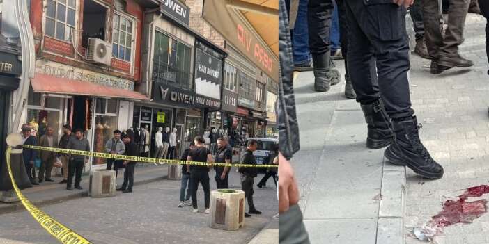 Cadde ortasında silahlı saldırı 1 yaralı