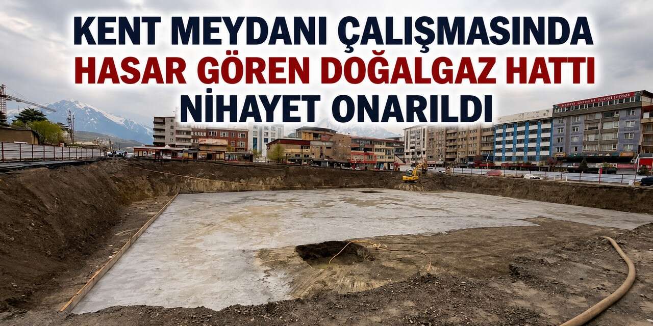 Hakkari’de zarar gören Doğalgaz hattı onarıldı