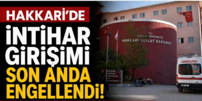 Hakkari Seyir tepesindeki intihar girişimini polis engelledi