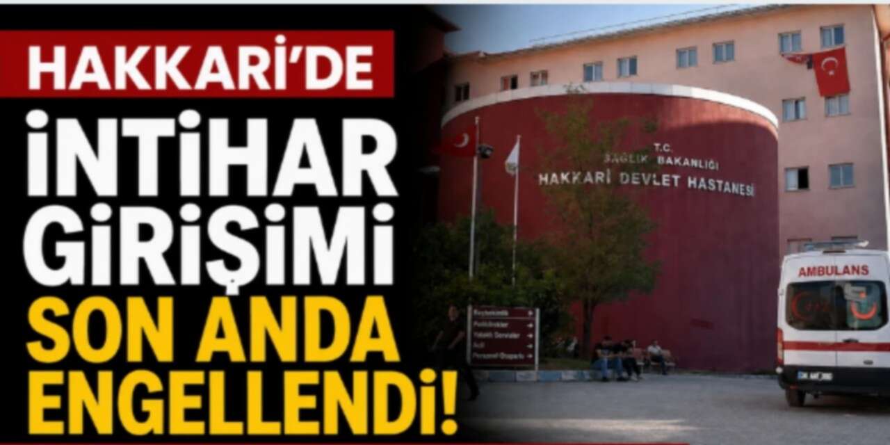 Hakkari Seyir tepesindeki intihar girişimini polis engelledi