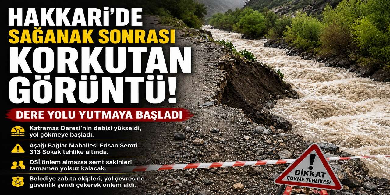 Erisan semtinde yol için acil önlem çağrısı