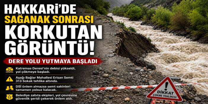Erisan semtinde yol için acil önlem çağrısı