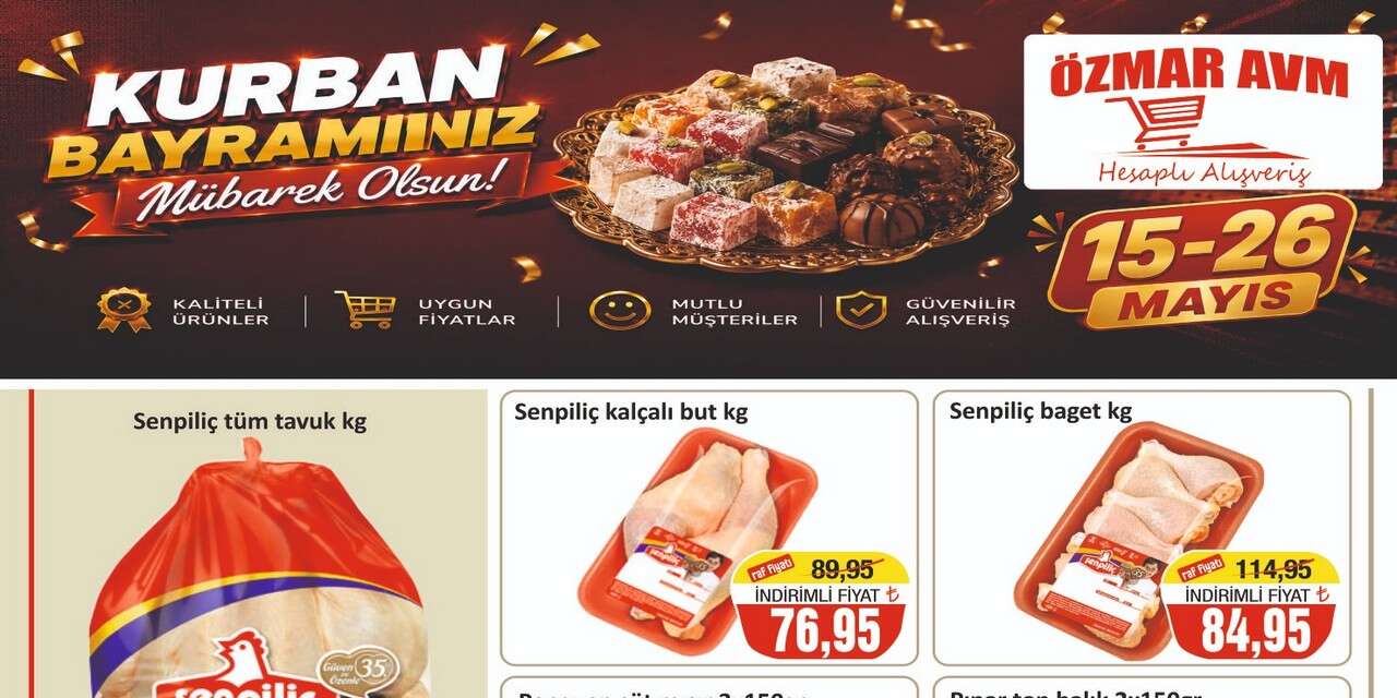 ÖZMAR AVM'den Kurban Bayramı indirimi