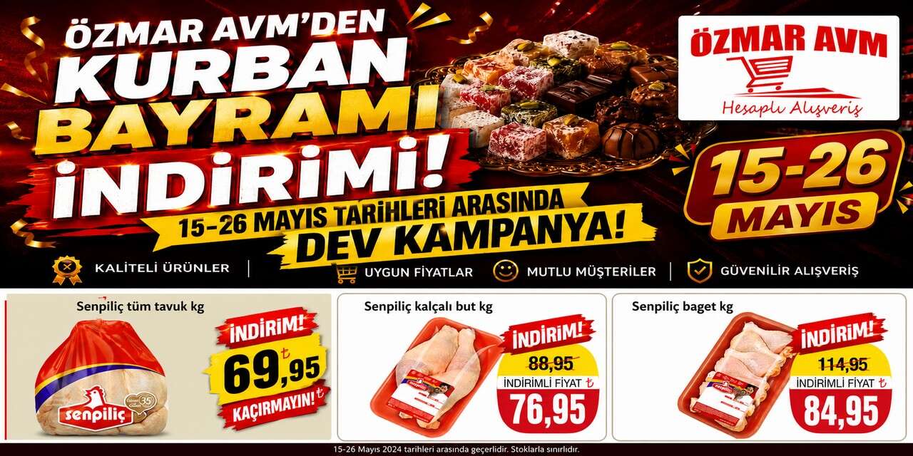ÖZMAR AVM'den Kurban Bayramı indirimi