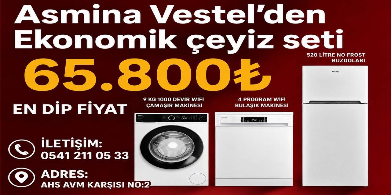 Asmina Vestel'den Kaçırılmayacak Fırsatlar