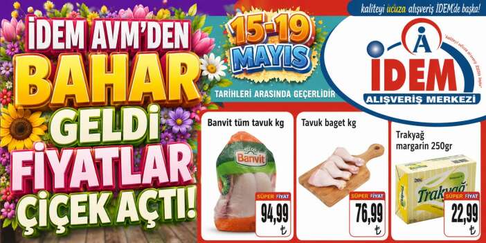 İDEM AVM'den  Bahar geldi fiyatlar çiçek açtı kampanyası