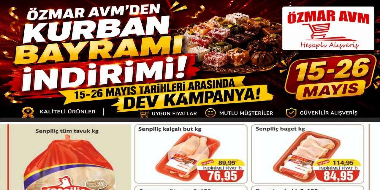 ÖZMAR AVM'den Kurban Bayramı indirimi