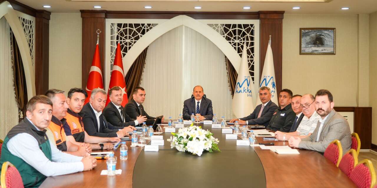 Heyelan bölgesi çalışma toplantısı yapıldı