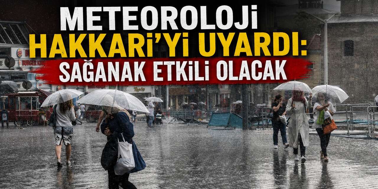 Hakkari için gök gürültülü sağanak uyarısı