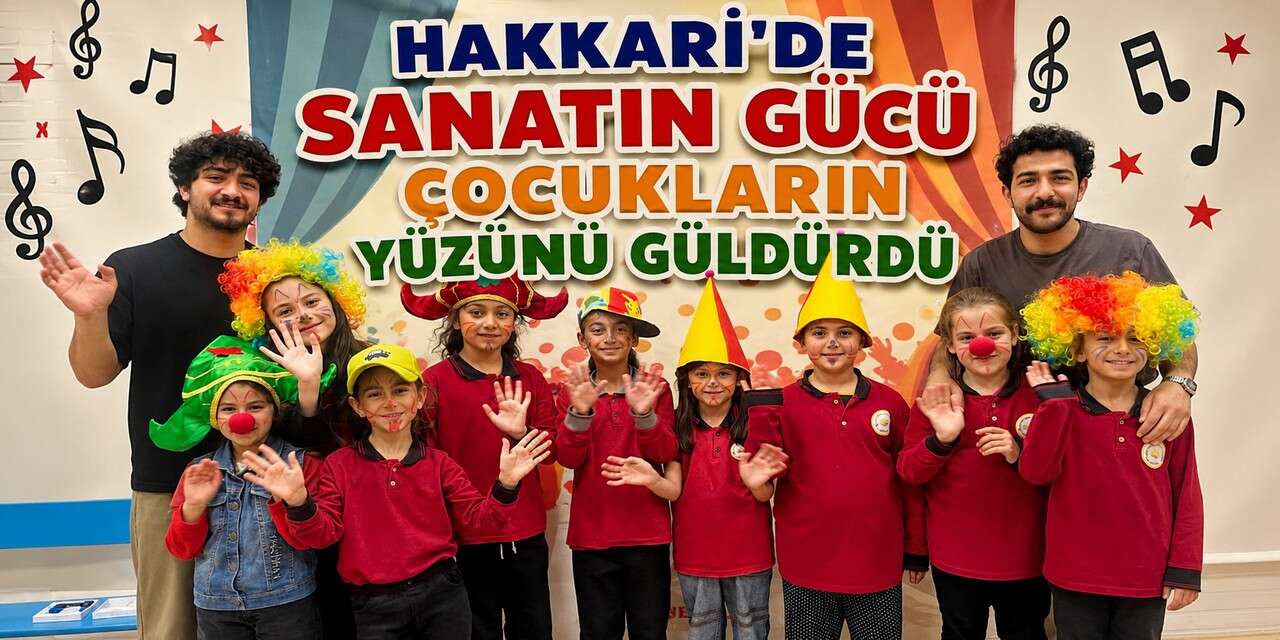 Sanatın gücü çocukların yüzünü güldürdü