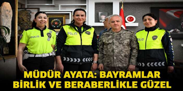 Müdür Attila Ayata personeliyle bayramlaştı