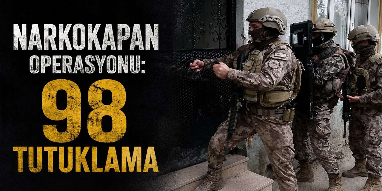 NarkoKapan operasyonu 98 tutuklama