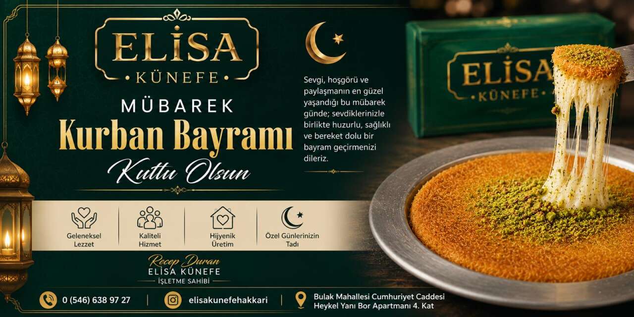 Elisa Künefe’den Bayram Mesajı