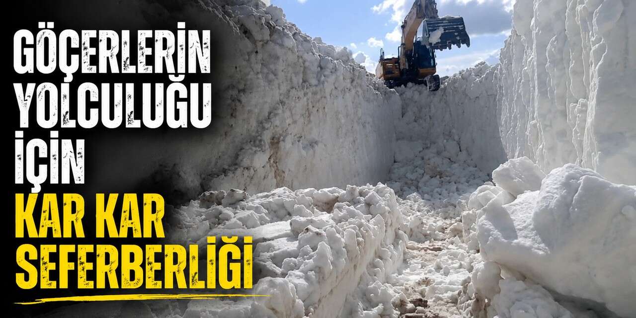 Göçerlerin yolculuğu için kar seferberliği
