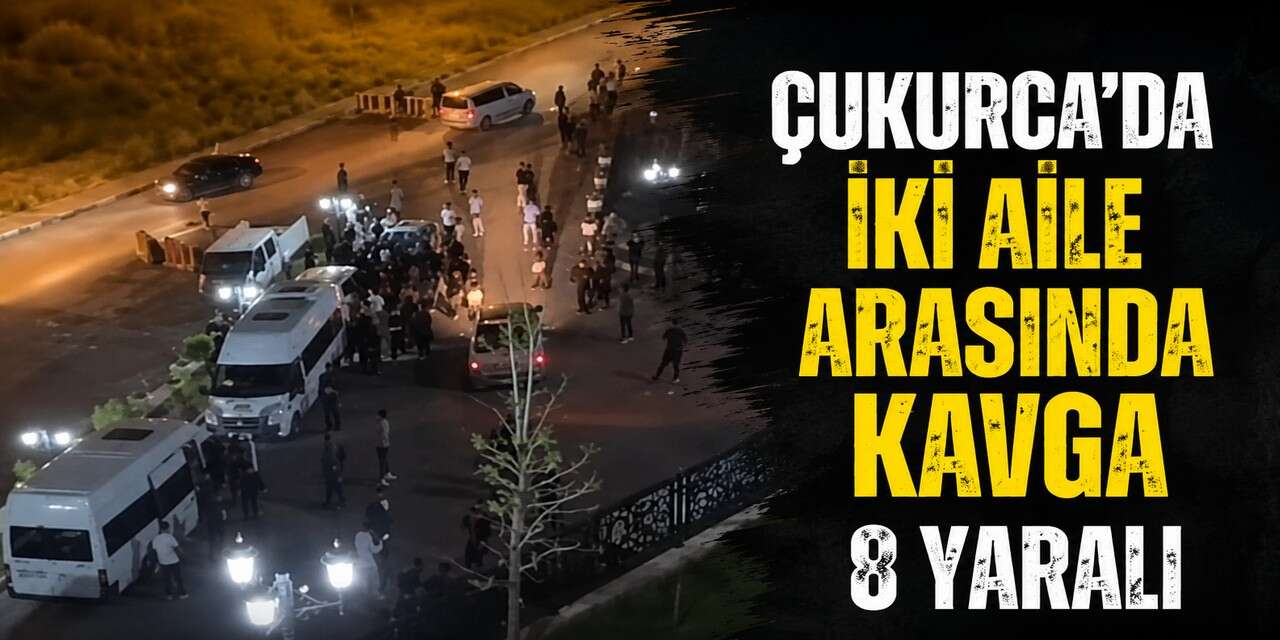 Çukurca'da taşlı sopalı taşlı kavga 8 yaralı