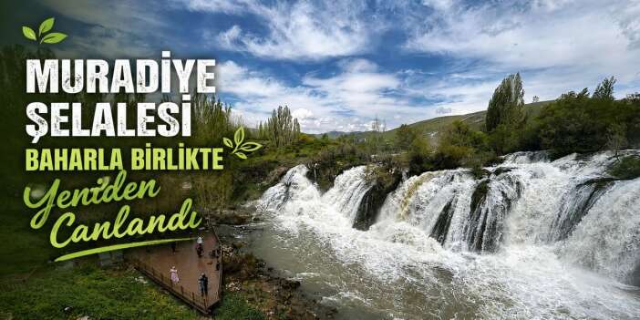 Yağışlar Muradiye Şelalesi'ni canlandırdı