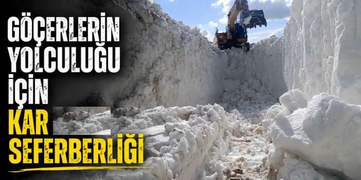 Göçerlerin yolculuğu için kar seferberliği