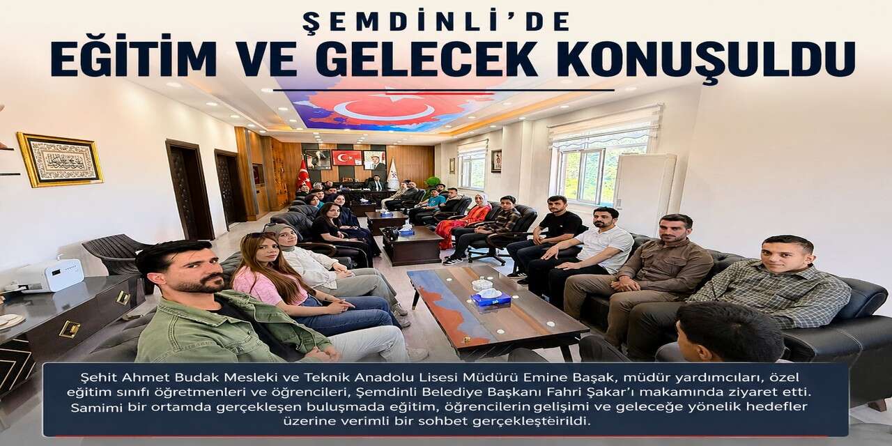 Başkan Şakar, öğrenci ve öğretmenleri ağırladı