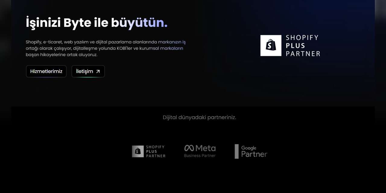 Shopify Ajansı: Byte Digital Farkı
