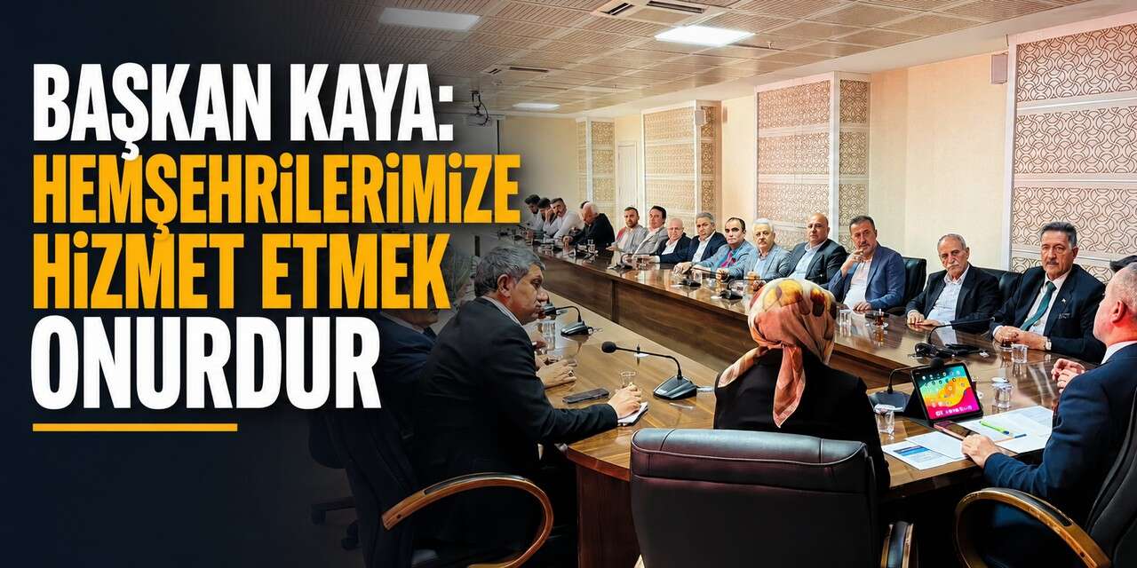 Başkan Kaya: Hemşehrilerimize Hizmet Etmek Onurdur