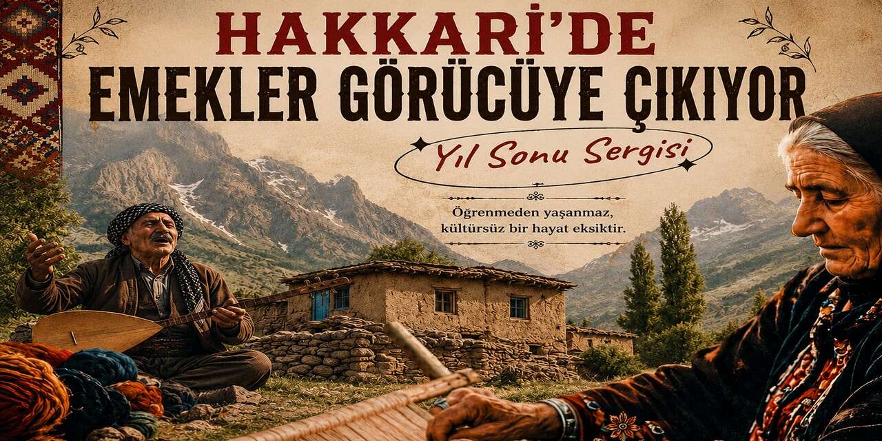 Hakkari'de Hayat Boyu Öğrenme sergisi