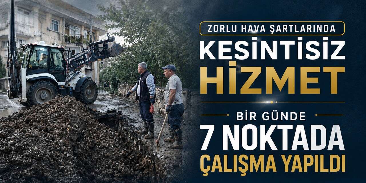 Hakkari'de bir günde 7 su arızasına müdahale edildi