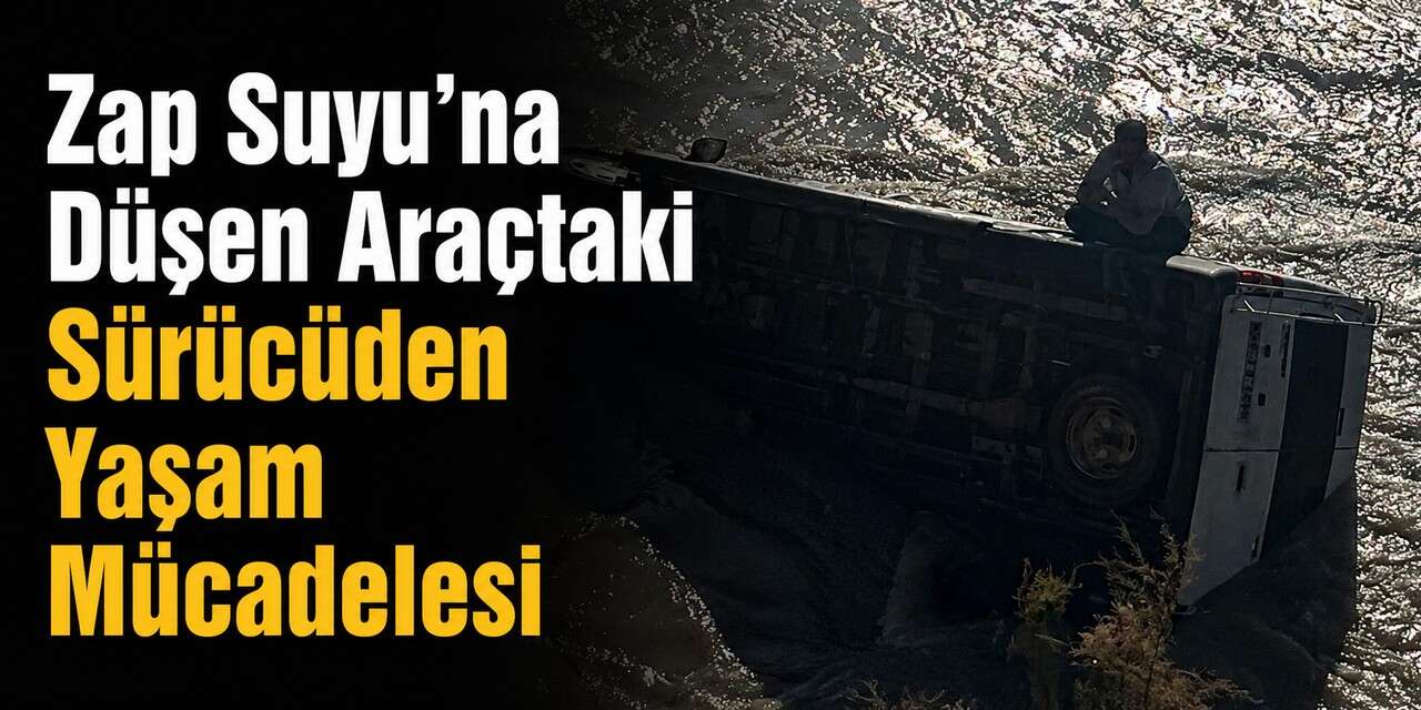 Gece yarısı kaza: Araç zap suyuna düştü