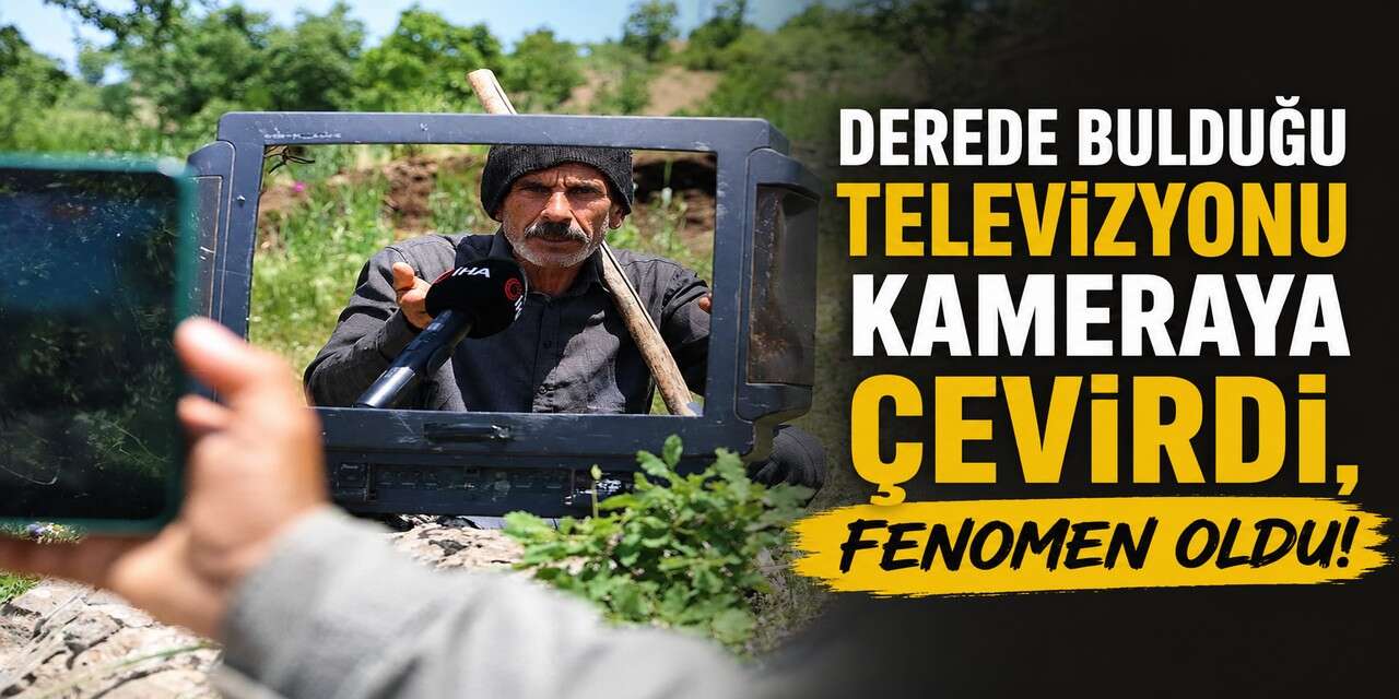 Derede bulduğu eski televizyon hayatını değiştirdi