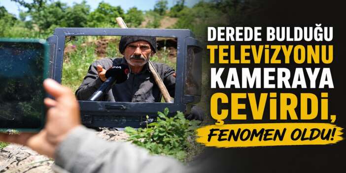 Derede bulduğu eski televizyon hayatını değiştirdi