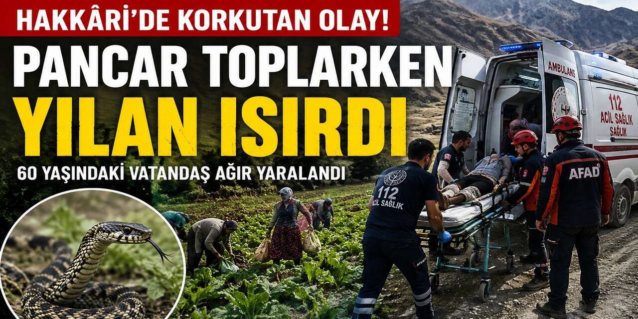 Hakkari’de Yılan Saldırısı: Yaylada Fenalaşan Vatandaş Kurtarıldı