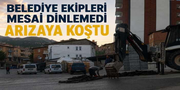 Hakkari’de tıkanan kanalizasyon hattına hızlı müdahale