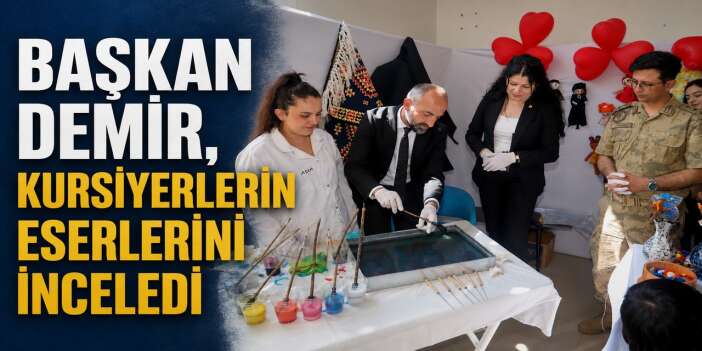 Çukurca’da Halk Eğitimi Merkezi yıl sonu sergisi açıldı