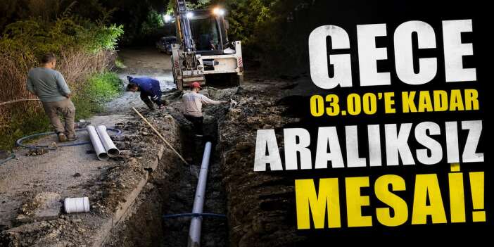 Belediye ekipleri geceyi caddelerde geçirdi