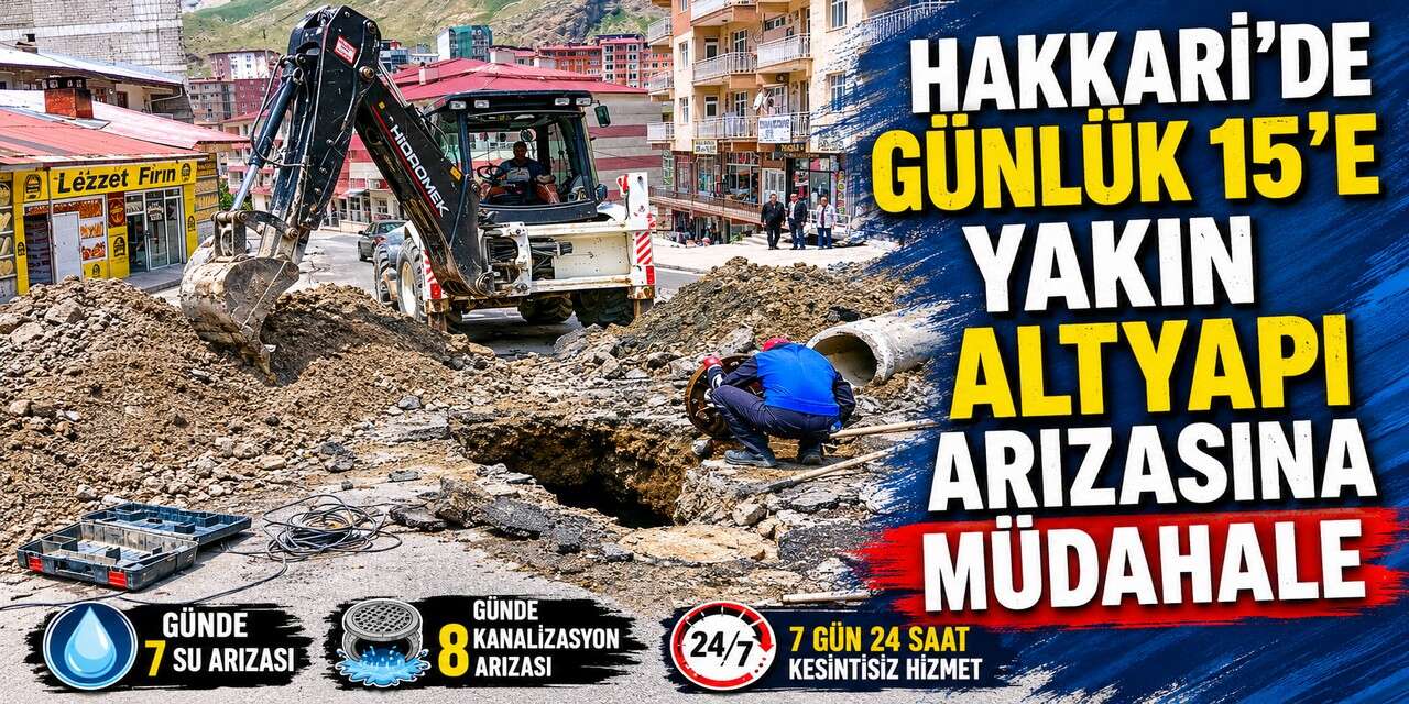 Hakkari Belediyesi’nden hafta sonu mesaisi