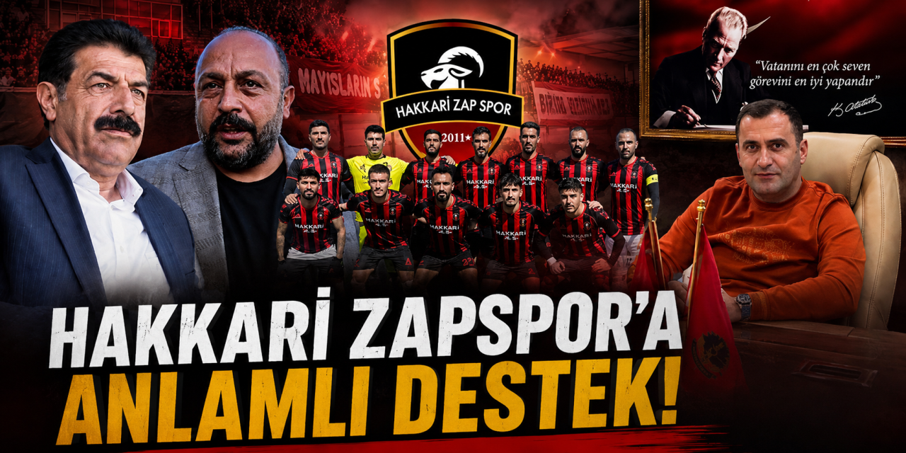 HAKKARİ ZAPSPOR’A ANLAMLI DESTEK