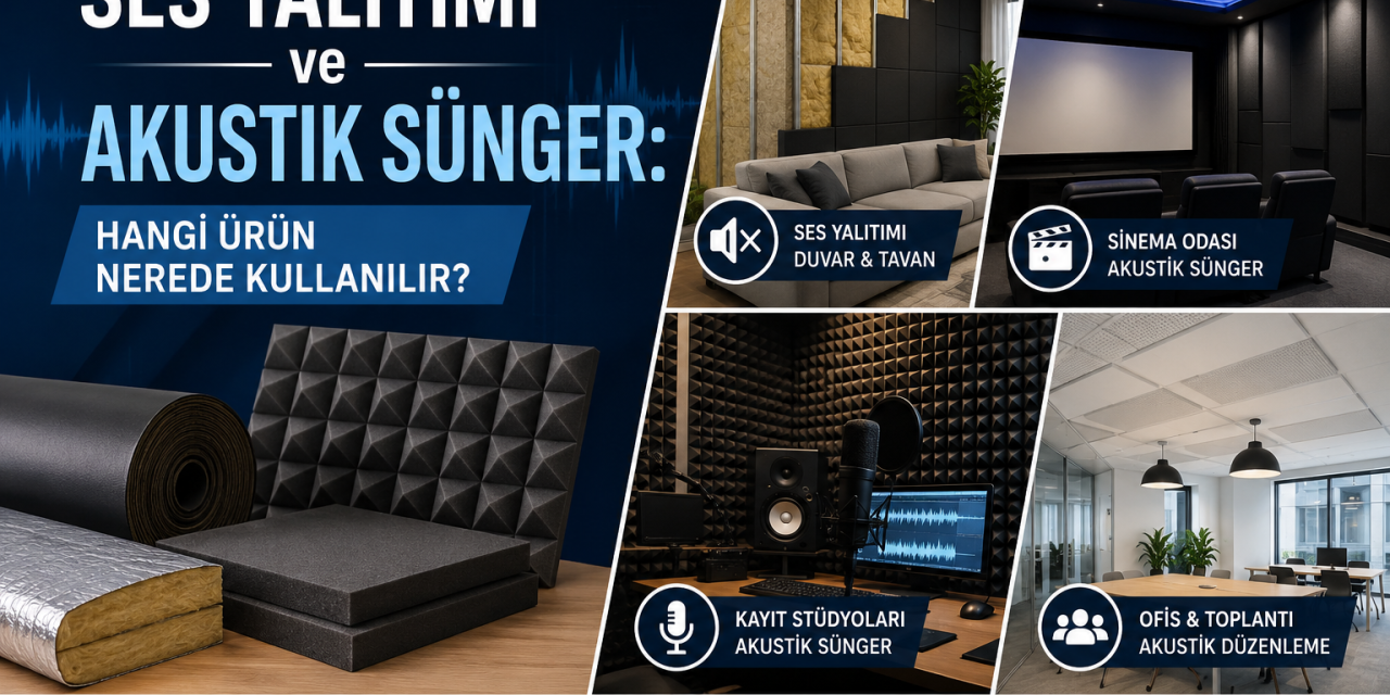 Ses Yalıtımı ve Akustik Sünger: Hangi Ürün Nerede 