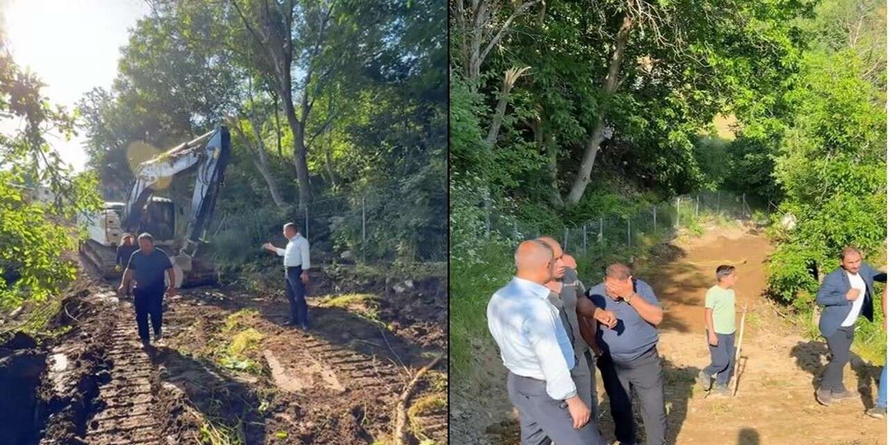 Şemdinli’de Yeni Mahalle’ye İlk Kez Yol Açıldı