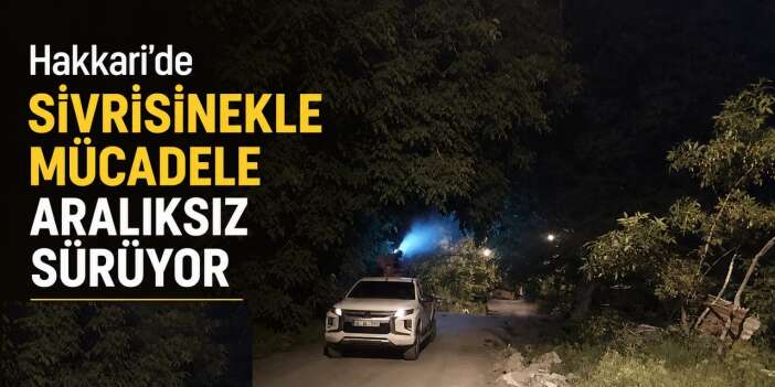Hakkari’de Sivrisinekle mücadele aralıksız sürüyor