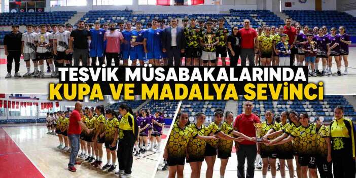 Teşvik Müsabakalarında Kupa ve Madalya Sevinci