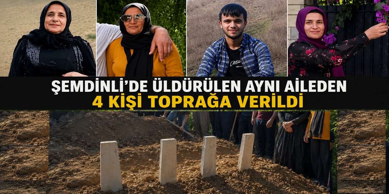 Şemdinli'de öldürülen 4 kişi toprağa verildi