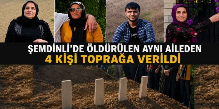 Şemdinli'de öldürülen 4 kişi toprağa verildi