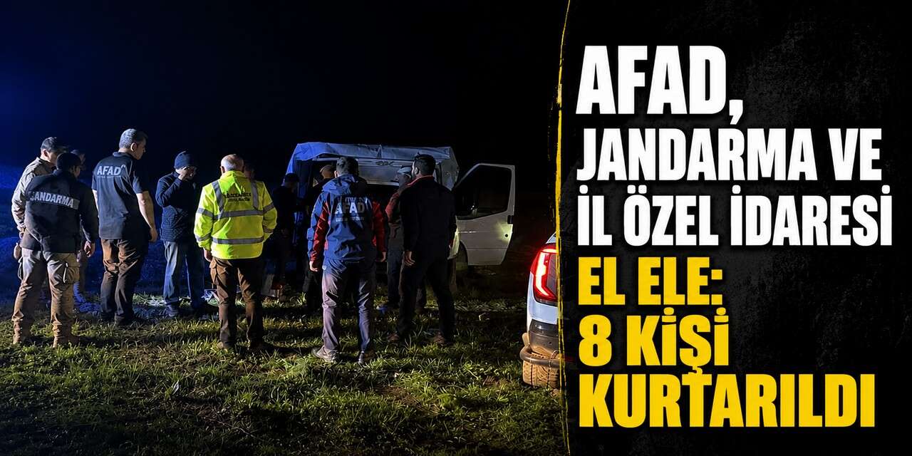 Hakkâri’de mahsur kalan 8 vatandaş kurtarıldı