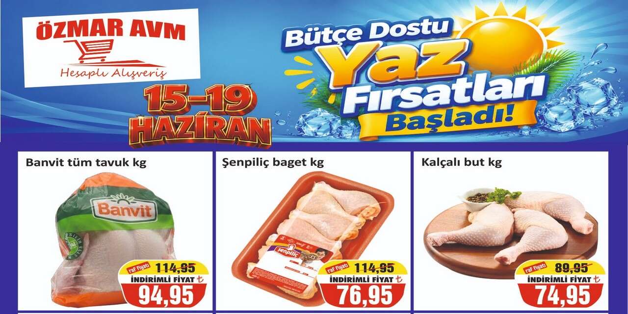 Özmar AVM' den Haziran ayı indirimi