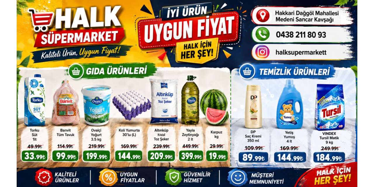 Halk Süper Market'ten Haziran Ayı İndirimi