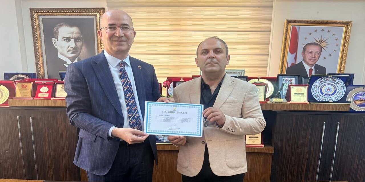 Cumhurbaşkanı'nın Teşekkür Belgesi Büyüksu'ya ulaştı"