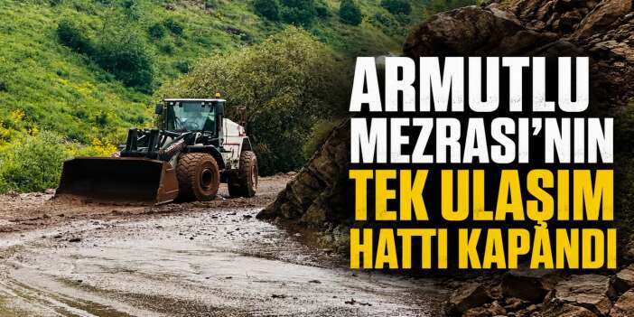 İran sınırında bulunan mezra yolu ulaşıma kapandı