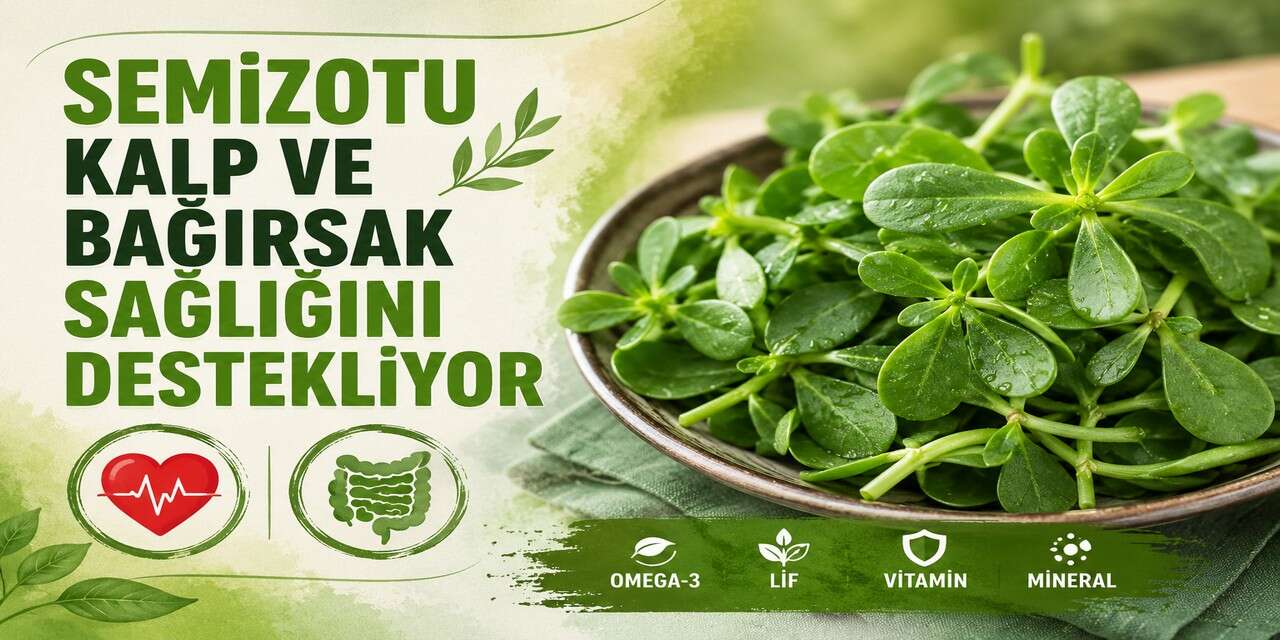 Semizotu Kalp ve Bağırsak Sağlığını Destekliyor