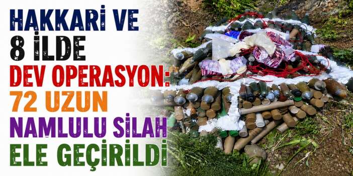 Hakkari ve 8 ilde 34 mağara ve sığınak imha edildi