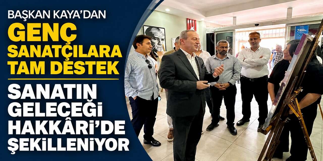 Hakkârili gençlerin eserleri göz doldurdu