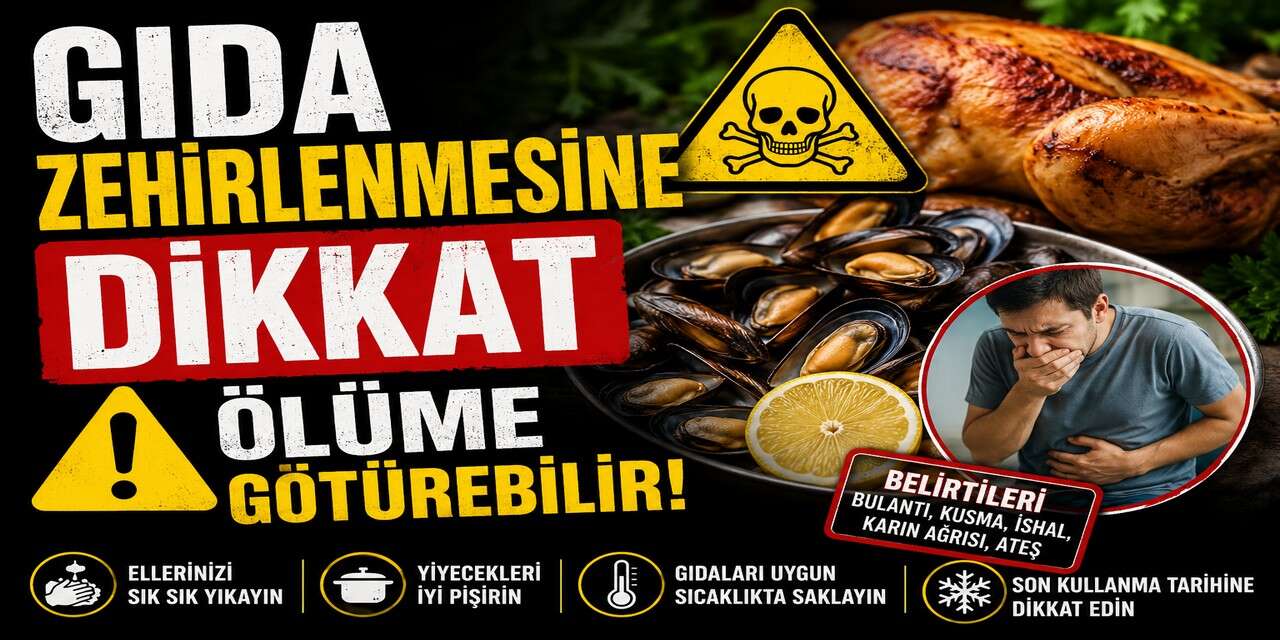 Gıda Zehirlenmelerine dikkat ölüme götürebilir
